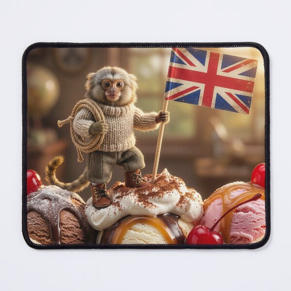 Item preview, Pygmy Marmoset Explorer Climbs a Mighty Banana Split designed and sold by Tridentulus.