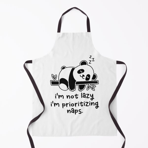Item preview, I'm Not Lazy I'm Prioritizing Naps Funny Lazy Panda Bear Napping Sleep Lover Quote designed and sold by gunaone-design.