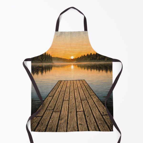 Item preview, Kawartha Lakes Ontario Quiet Cedar Dock at Sunrise designed and sold by scicilysimonee.