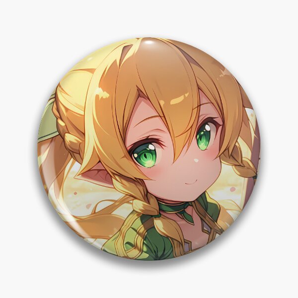 Artikelvorschau, Leafa aus Sword Art Online Chibi Grüne Blüte Warmes Licht entworfen und verkauft von TanglenRabbit.