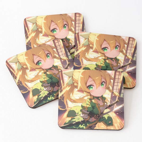 Artikelvorschau, Leafa aus Sword Art Online Chibi Grüne Blüte Warmes Licht entworfen und verkauft von TanglenRabbit.