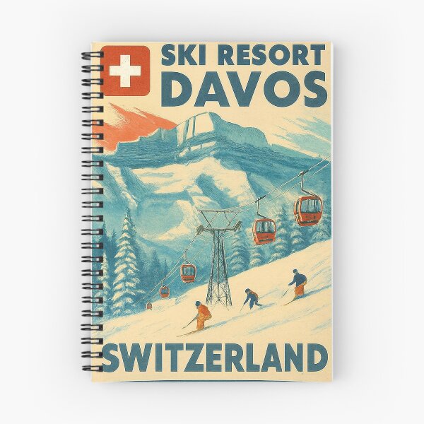 Item preview, Davos Switzerland Ski Resort Skiing Souvenir designed and sold by erkinmaddison.