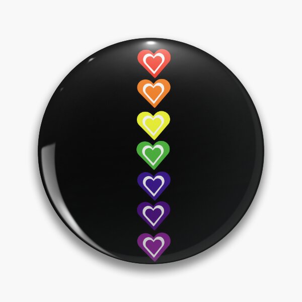 Item preview, Rainbow hearts designed and sold by Mountain-Point.