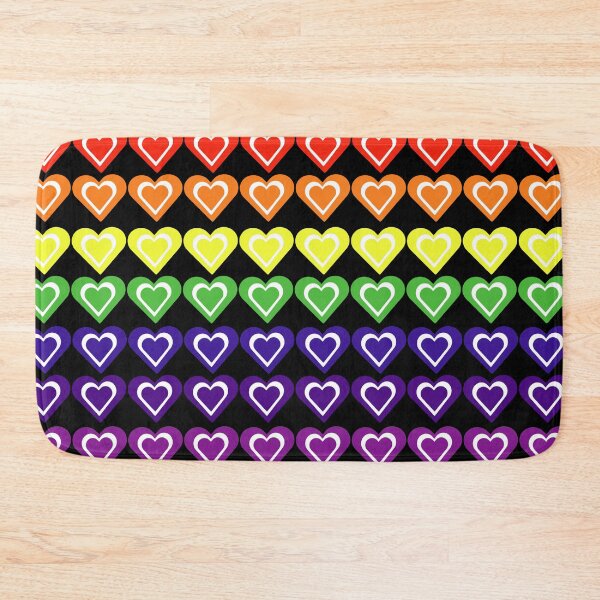 Item preview, Rainbow hearts designed and sold by Mountain-Point.