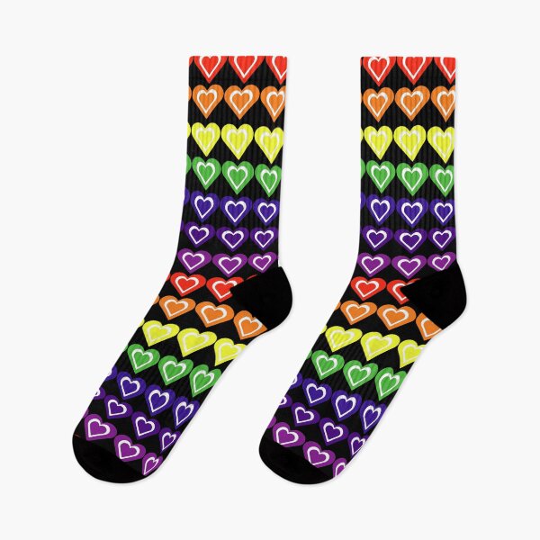 Item preview, Rainbow hearts designed and sold by Mountain-Point.