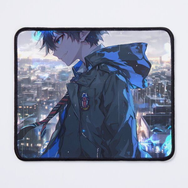Item preview, Rin Okumura Blue Exorcist Rainy City Blue Flame Mood designed and sold by mildaclairmo.