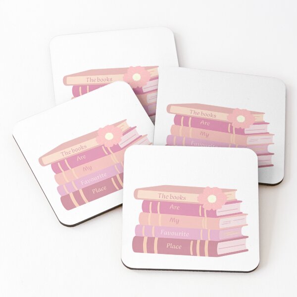 Item preview, The Books Are My Favourite Place - Cute Pastel Bookstack Art designed and sold by batoot1.