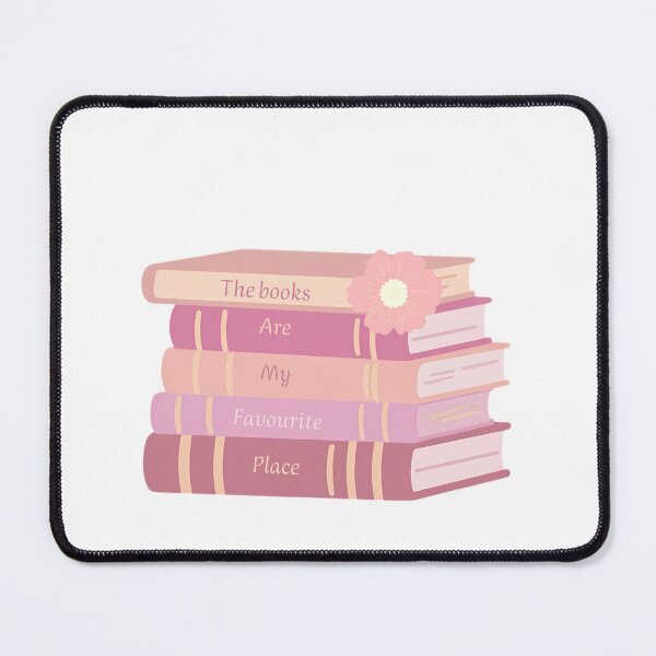 Item preview, The Books Are My Favourite Place - Cute Pastel Bookstack Art designed and sold by batoot1.