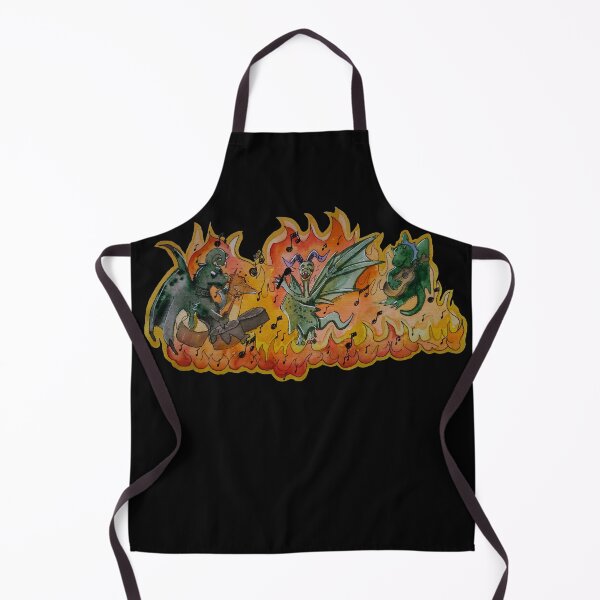Item preview, Dragon Band Jam Session - Fiery Fantasy Music Dragons designed and sold by TheArtOfTreble.