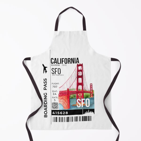 Item preview, San Francisco Boarding Pass Stylized Golden Gate Bridge designed and sold by InkWhirl.