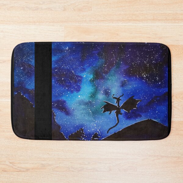 Item preview, Starry Night Dragon Silhouette - Mystical Fantasy Sky designed and sold by TheArtOfTreble.