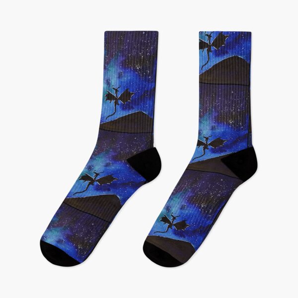 Item preview, Starry Night Dragon Silhouette - Mystical Fantasy Sky designed and sold by TheArtOfTreble.