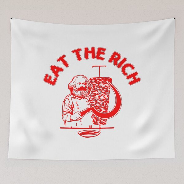 Item preview, Eat The Rich Doner Dner Kebab Karl Marx Socialist Hasan Piker designed and sold by ClaudineCarlier.