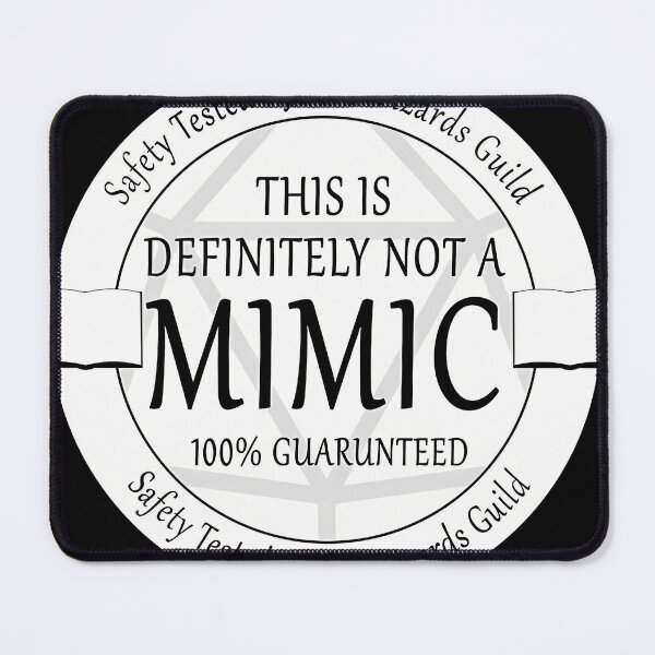 Item preview, Safety Tested For Mimics By The Wizard_S Guild designed and sold by SuzanneLombard.