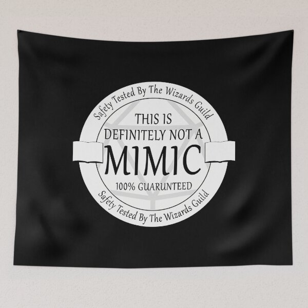 Item preview, Safety Tested For Mimics By The Wizard_S Guild designed and sold by SuzanneLombard.