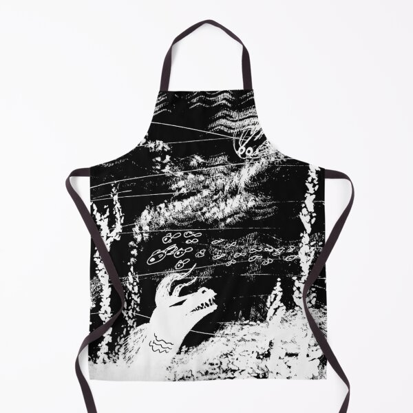 Item preview, "Deep Sea Monster - Scratchboard Horror Ocean Scene designed and sold by TheArtOfTreble.