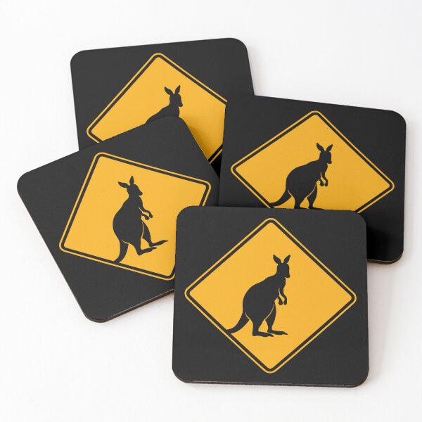 Item preview, Warning! Kangaroo Sign designed and sold by kafferahelma.