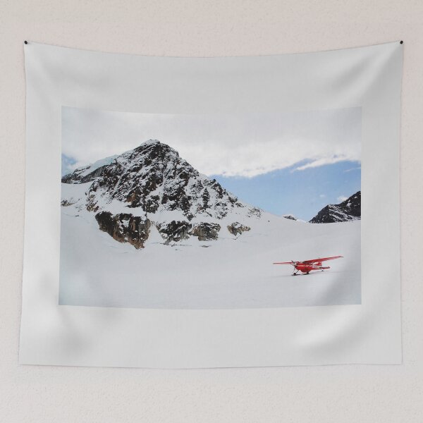 Item preview, Ski Plane, Landing on a Glacier, Denali National Park, Alaska designed and sold by AlaskaExtreme.