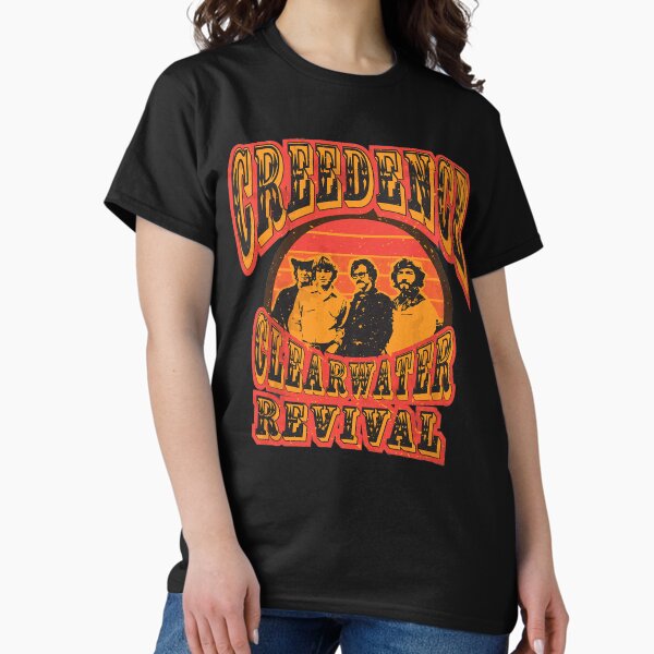 Creedence Clearwater Revival Unisex T-shirt med vintage logotyp för