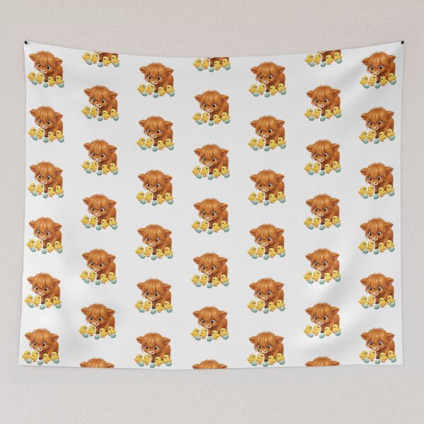 Item preview, CUTE BABY HIGHLAND COW BABY CHICKS, Easter, Farm and Spring designed and sold by davidjulie.