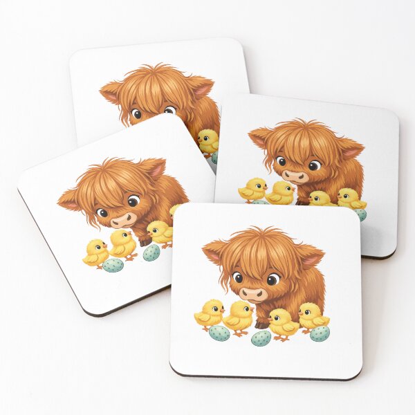 Item preview, CUTE BABY HIGHLAND COW BABY CHICKS, Easter, Farm and Spring designed and sold by davidjulie.