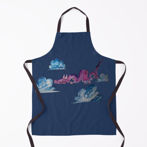 Item preview, "Purple Dragon Clouds Pattern - Cute Fantasy Watercolor designed and sold by TheArtOfTreble.