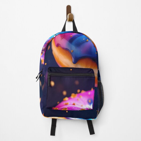 Item preview, Neon Galaxy Donut Cosmic Dessert Art designed and sold by DreamyWallVibes.