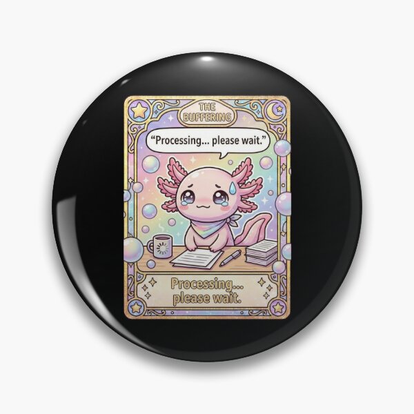 Item preview, Kawaii Axolotl Tarot The Buffering designed and sold by Visual Dept..