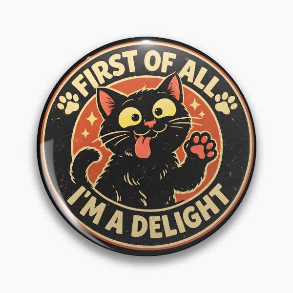 Item preview, First of All I'm a Delight Roaring Black Cat designed and sold by JODYSMORGAN.