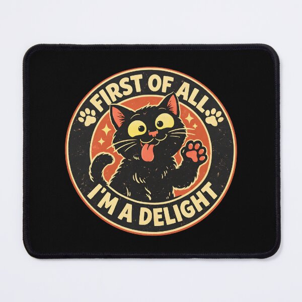 Item preview, First of All I'm a Delight Roaring Black Cat designed and sold by JODYSMORGAN.