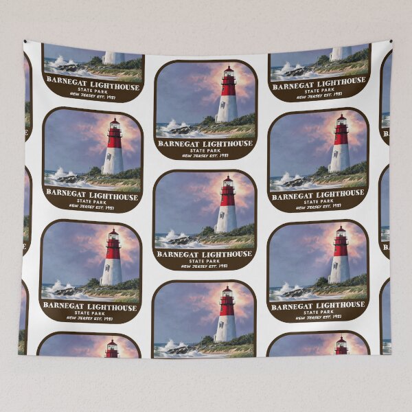 Item preview, Vintage Barnegat Lighthouse State Park (New Jersey) designed and sold by RabbitK.