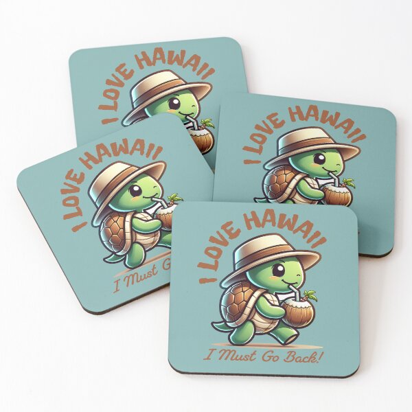 Item preview, I Love Hawaii Sea Turtle designed and sold by Jumbled Mind.