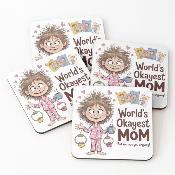 Item preview, World's Okayest Mom But We Love You Anyway | Funny Mother's Day designed and sold by Midnight Veil Designs.