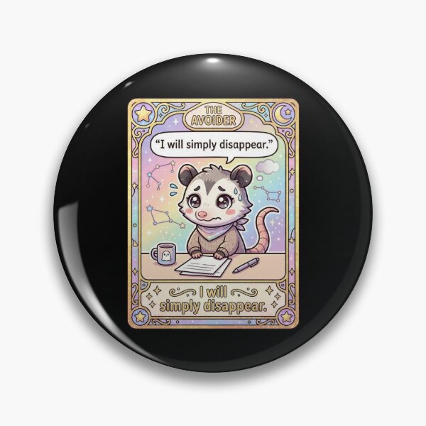 Item preview, Kawaii Opossum Tarot The Avoider designed and sold by Visual Dept..