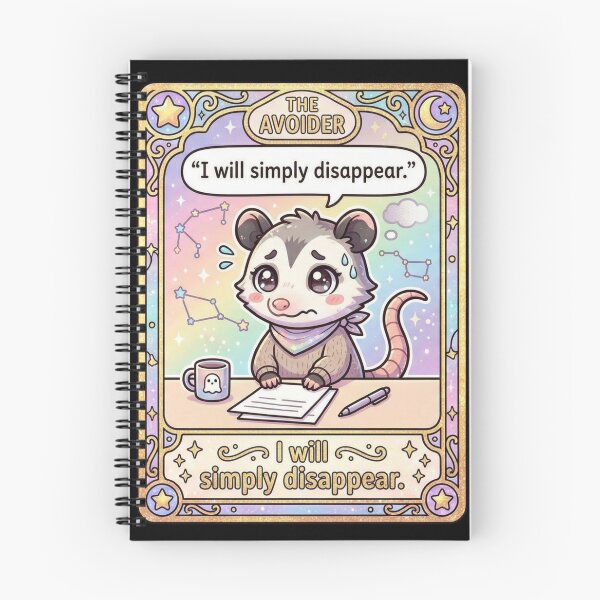 Item preview, Kawaii Opossum Tarot The Avoider designed and sold by Visual Dept..