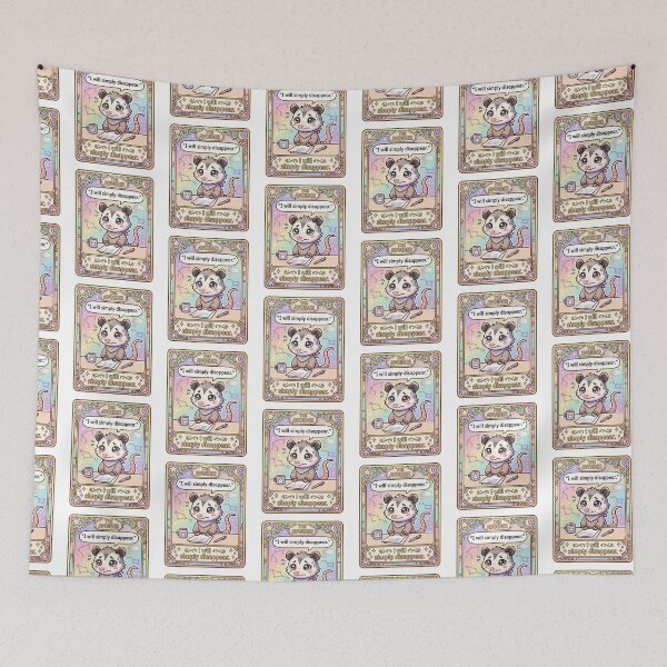 Item preview, Kawaii Opossum Tarot The Avoider designed and sold by Visual Dept..