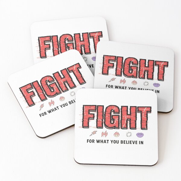 Item preview, Fight For What You Believe In Motivational Typography Design designed and sold by ConfuseLab Alt.