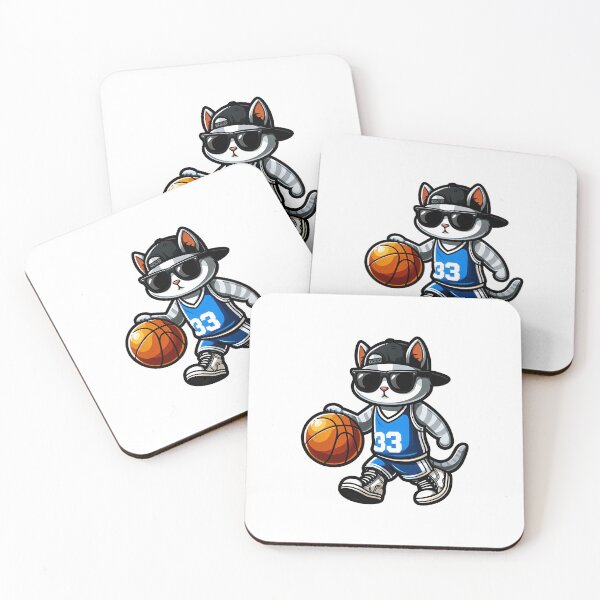Item preview, Cool Cat Basketball Player designed and sold by morisumoris.