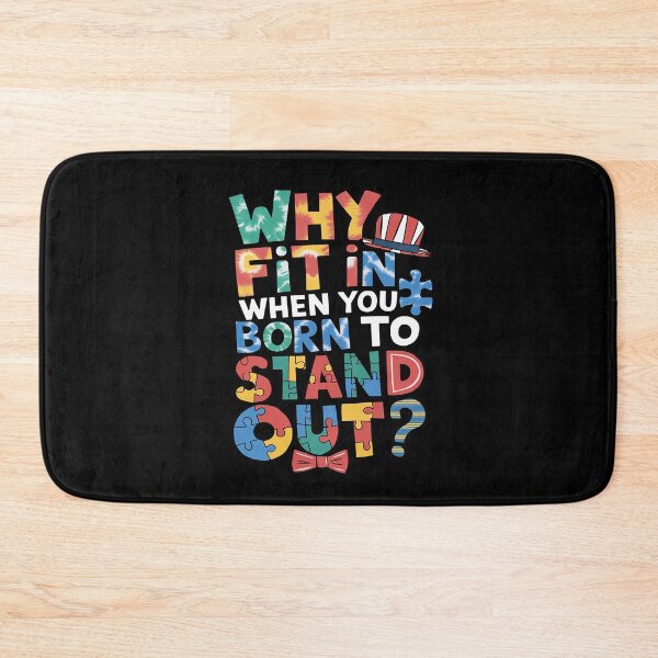 Item preview, Autism Awareness Why Fit In Doctor Teacher Cat In Hat Cool designed and sold by joyouartArt.