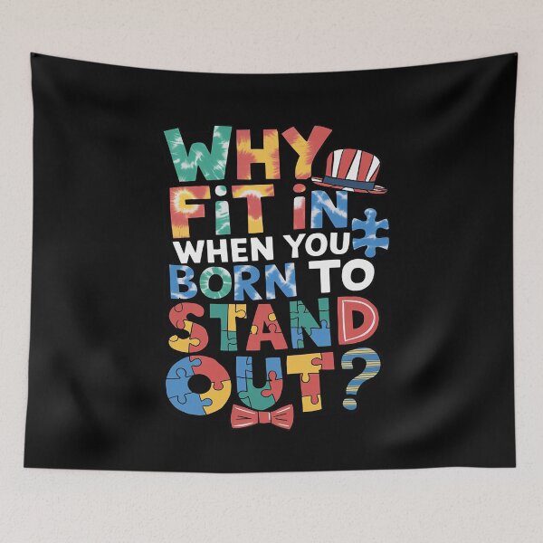 Item preview, Autism Awareness Why Fit In Doctor Teacher Cat In Hat Cool  designed and sold by joyouartArt.