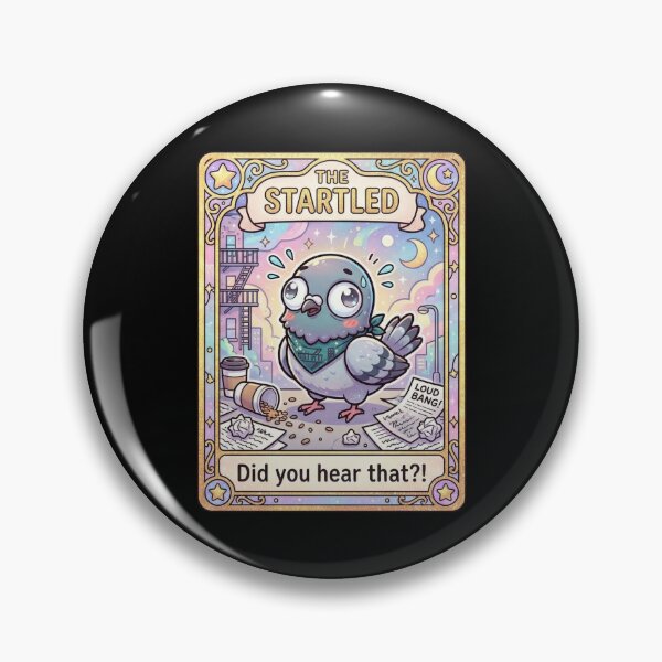 Item preview, Kawaii Pigeon Tarot The Startled designed and sold by Visual Dept..