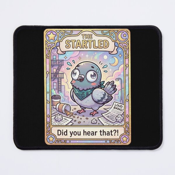 Item preview, Kawaii Pigeon Tarot The Startled designed and sold by Visual Dept..