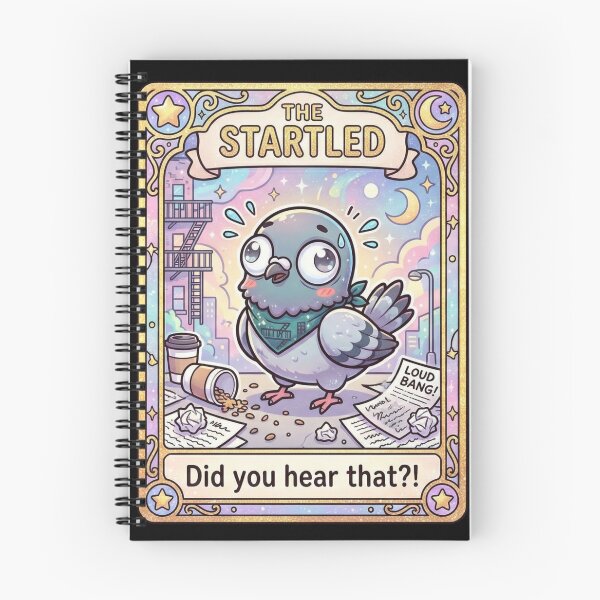 Item preview, Kawaii Pigeon Tarot The Startled designed and sold by Visual Dept..