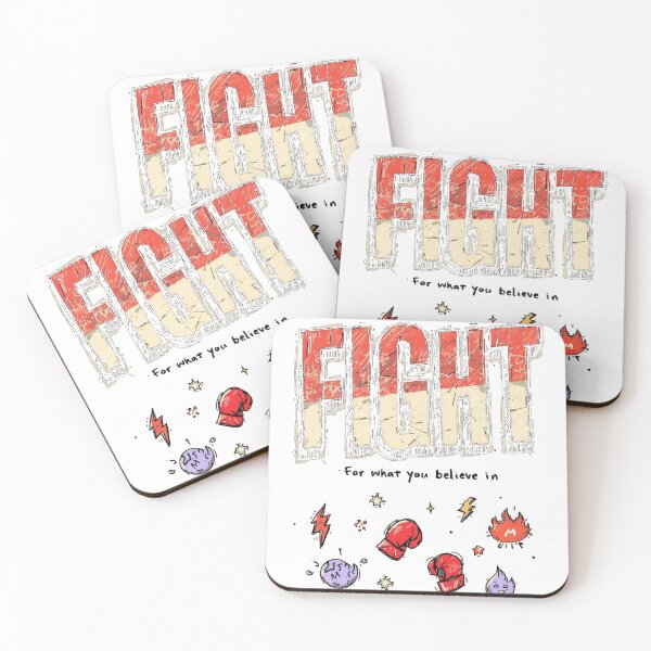 Item preview, Fight For What You Believe In Motivational Typography Design designed and sold by ConfuseLab Shop.