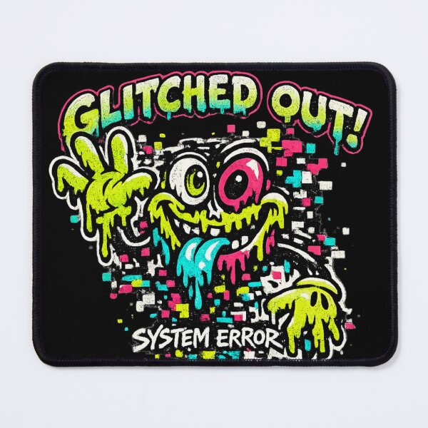 Item preview, SYSTEM ERROR Glitch Mascot – 90s Neon Cartoon Vaporwave Aesthetic designed and sold by JonelCrafts.
