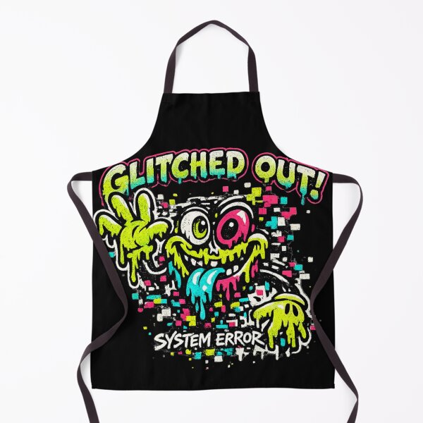 Item preview, SYSTEM ERROR Glitch Mascot – 90s Neon Cartoon Vaporwave Aesthetic designed and sold by JonelCrafts.
