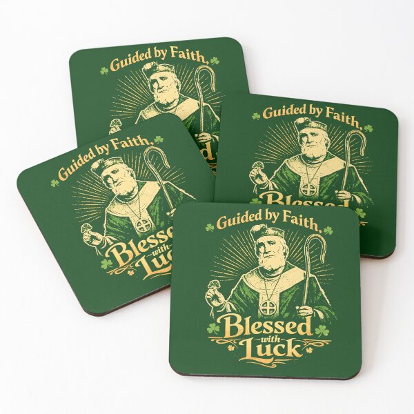 Item preview, Vintage Saint Patrick - Guided by Faith Blessed with Luck designed and sold by Lio-lio.