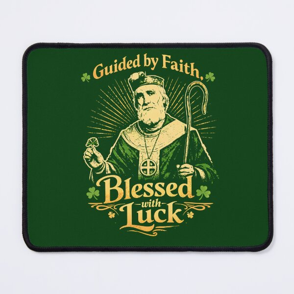 Item preview, Vintage Saint Patrick - Guided by Faith Blessed with Luck designed and sold by Lio-lio.