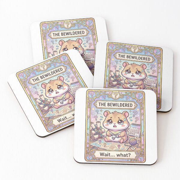 Item preview, Kawaii Hamster Tarot The Bewildered designed and sold by Visual Dept..