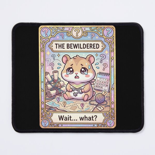 Item preview, Kawaii Hamster Tarot The Bewildered designed and sold by Visual Dept..